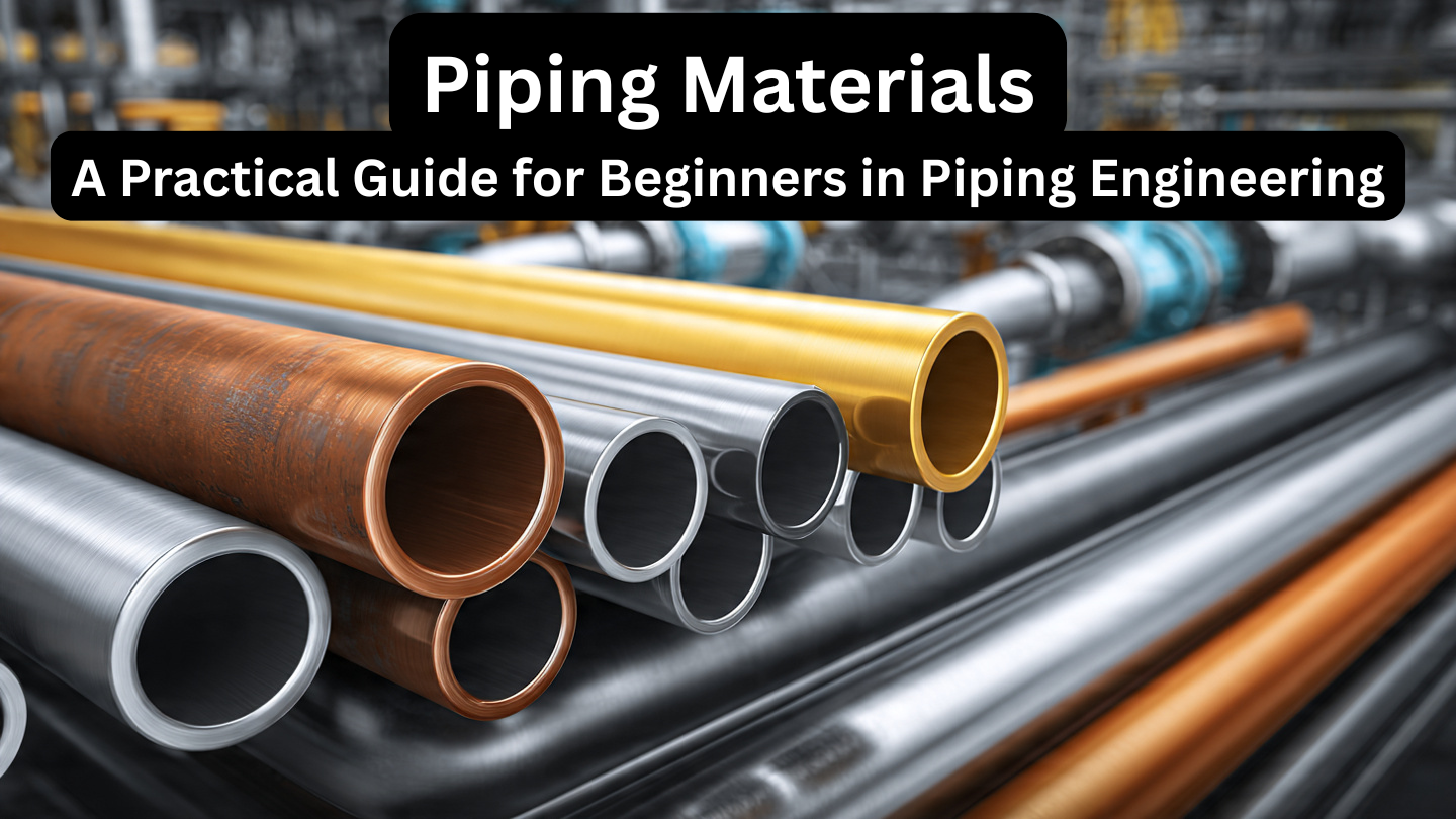 Piping materials used in industrial piping systems including carbon steel, stainless steel, alloy steel and non-metallic pipes